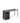 Tika Study Desk on Hairpin Legs with open storage support pedestal